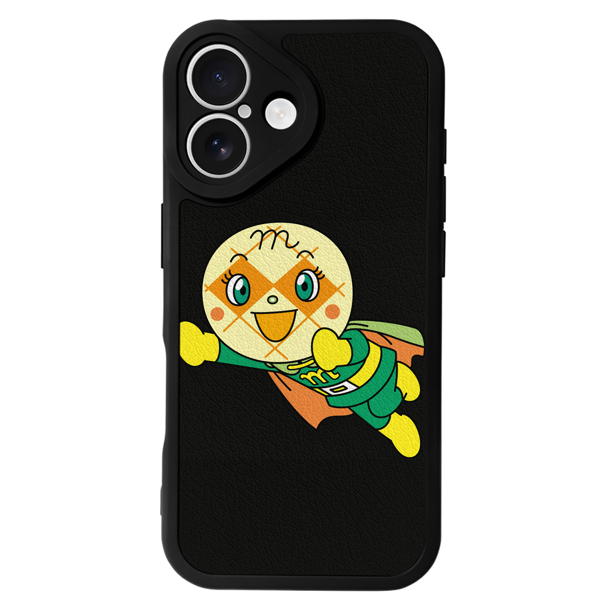 （画像用） アンパンマン Anpanman 【iPhone 16シリーズ対応】シリコンスマホケース（レザー調） 材質：シリコン